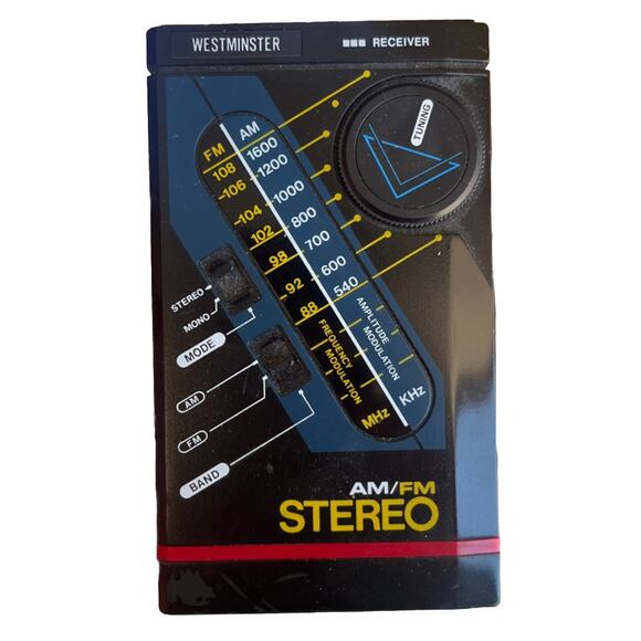 VTG Westminster AM/FM Portable Radio Walkman Stereo Works Game Beach Exercise - Picture 1 of 1